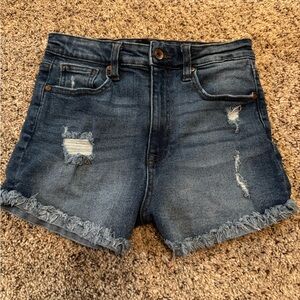 Kendall & Kylie Distressed Denim Jean Shorts size 5/27